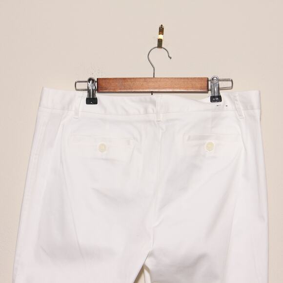 NEW Charter Club White Ankle Pants Size 14 Modern Fit Cotton Blend - Picture 5 of 9